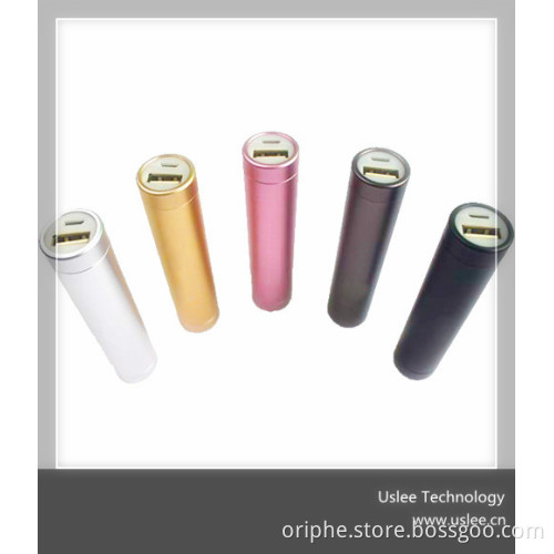 2016 new products lipstick charger portable power bank 2600mah powerbank